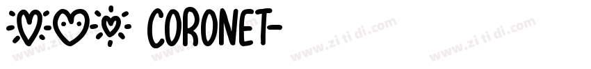 XYZ Coronet字体转换 XYZ Coronet字体转换